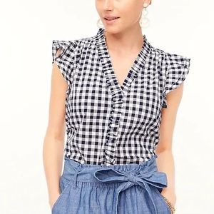 J. Crew gingham top